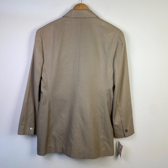 NWT Classiques Entier L SILK Flax Tan Blazer Coastal Heritage Luxe Nordstrom - Picture 2 of 13